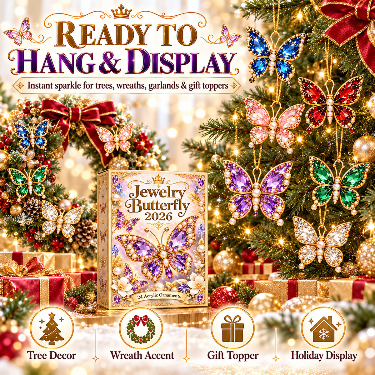 🎄CHRISTMAS KICKOFF 40% OFF - 🦋Jewelry Butterfly Advent Calendar 2026