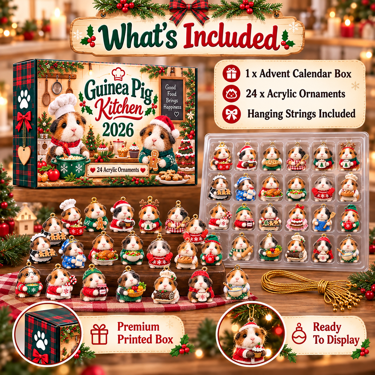 CHRISTMAS KICKOFF 40% OFF - Guinea Pig Kitchen Advent Calendar 2026