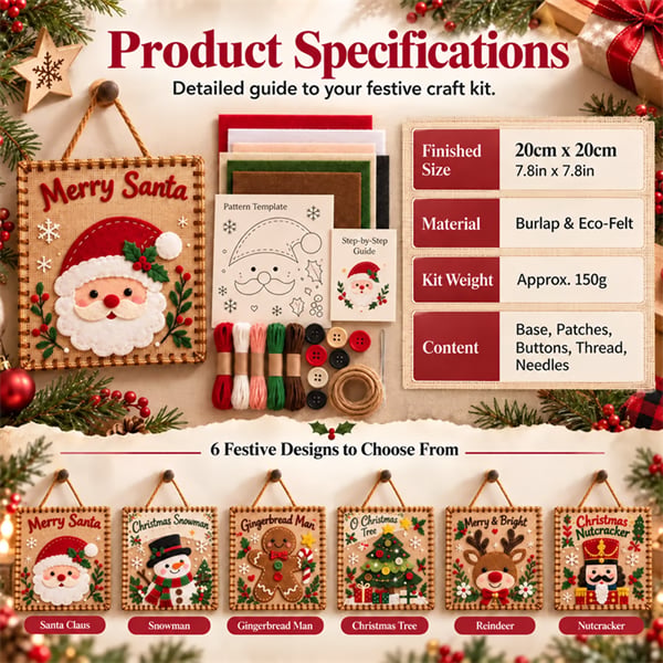 🎄✨ Christmas DIY Fabric Weaving Friendship Kit - 🧵 Create Something Special Together! 💕