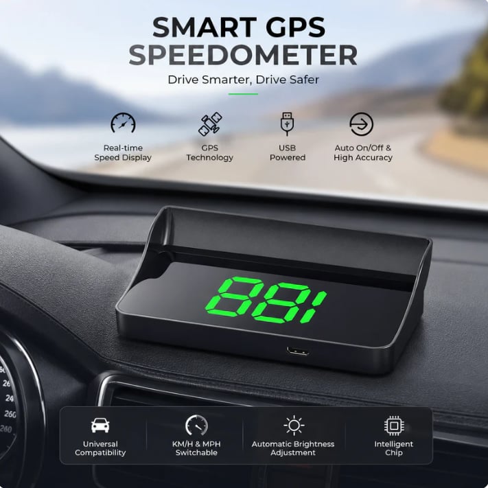 🔥Oferta por tiempo limitado: 2x1 🚗 Pantalla de visualización frontal, GPS para coche, velocímetro digital 📟