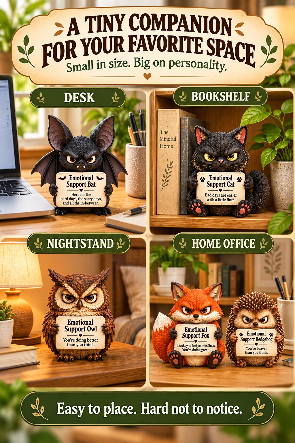 ⏳ Last Day: 49% OFF – Emotional Support Animals (5 Grumpy Styles) 🐾