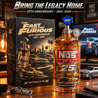 25th Anniversary Street Racing Nitrous Tank Whiskey Decanter with Collector’s Box