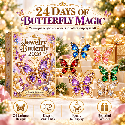 🎄CHRISTMAS KICKOFF 40% OFF - 🦋Jewelry Butterfly Advent Calendar 2026