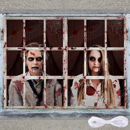Decoración de Halloween para ventanas