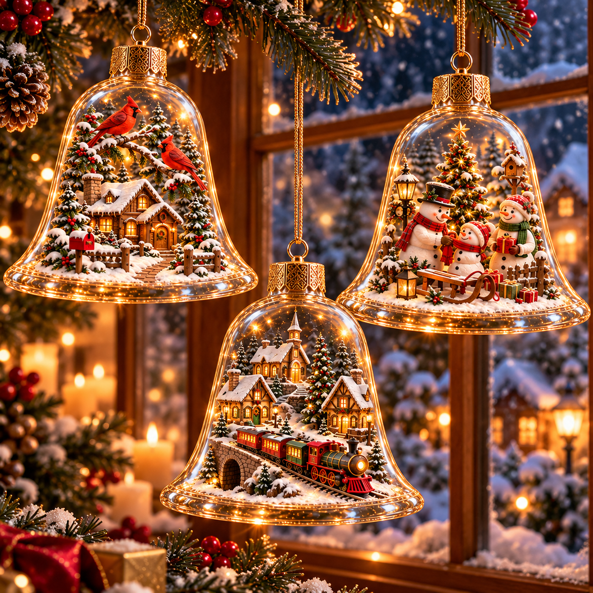 2026 Christmas Wonderland Bell Ornaments - image 9