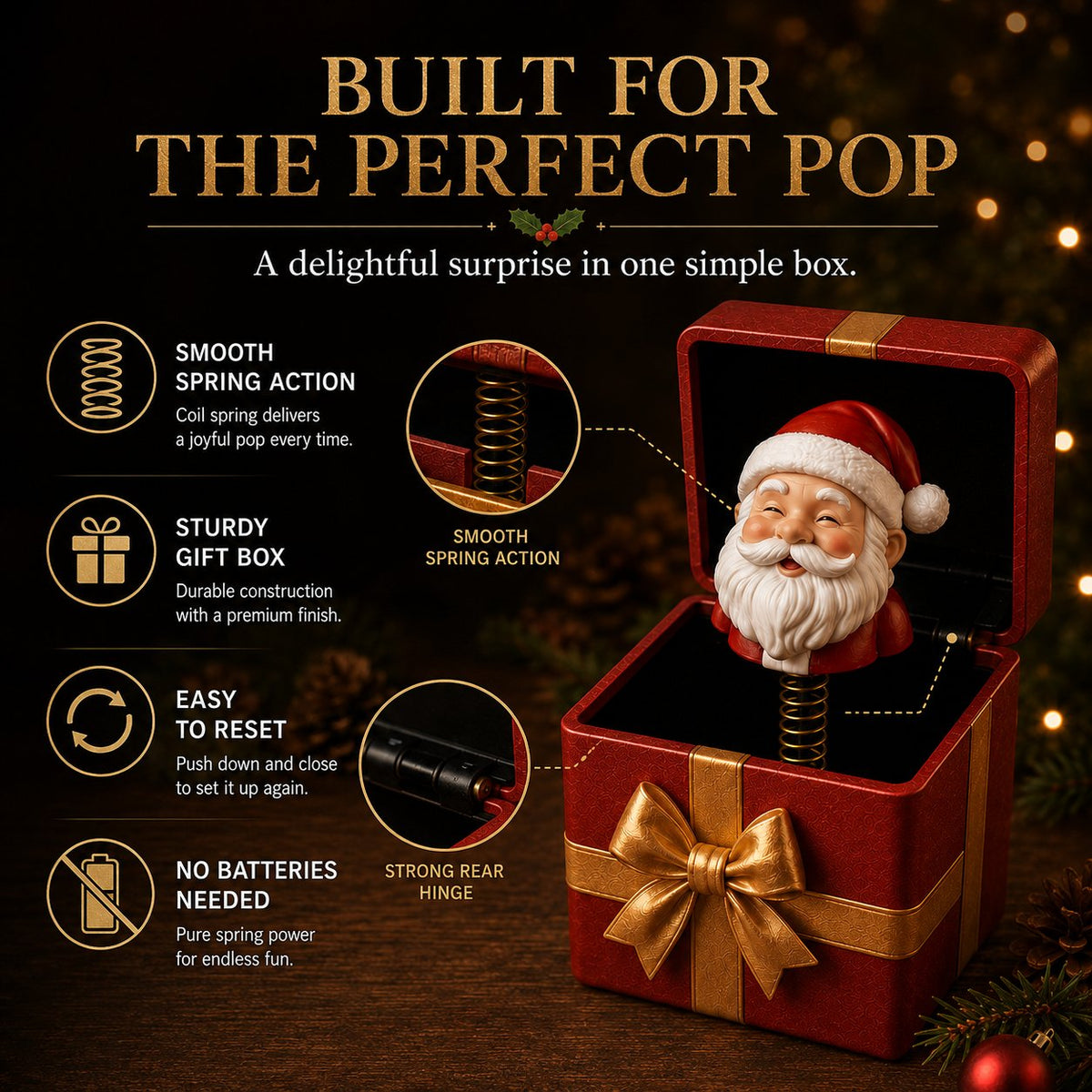 🎁 Caja de regalo sorpresa mágica de Navidad 🎄