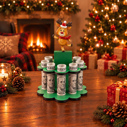 🎄LAST DAY 49% OFF✨ - Christmas Tabletop Wooden Money Holder🎁