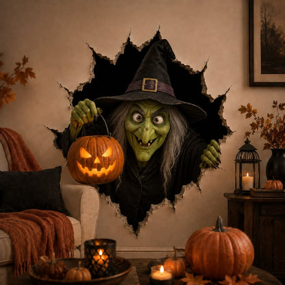 🔥Last Day 49% OFF-Halloween Break-In 3D Wall Decals