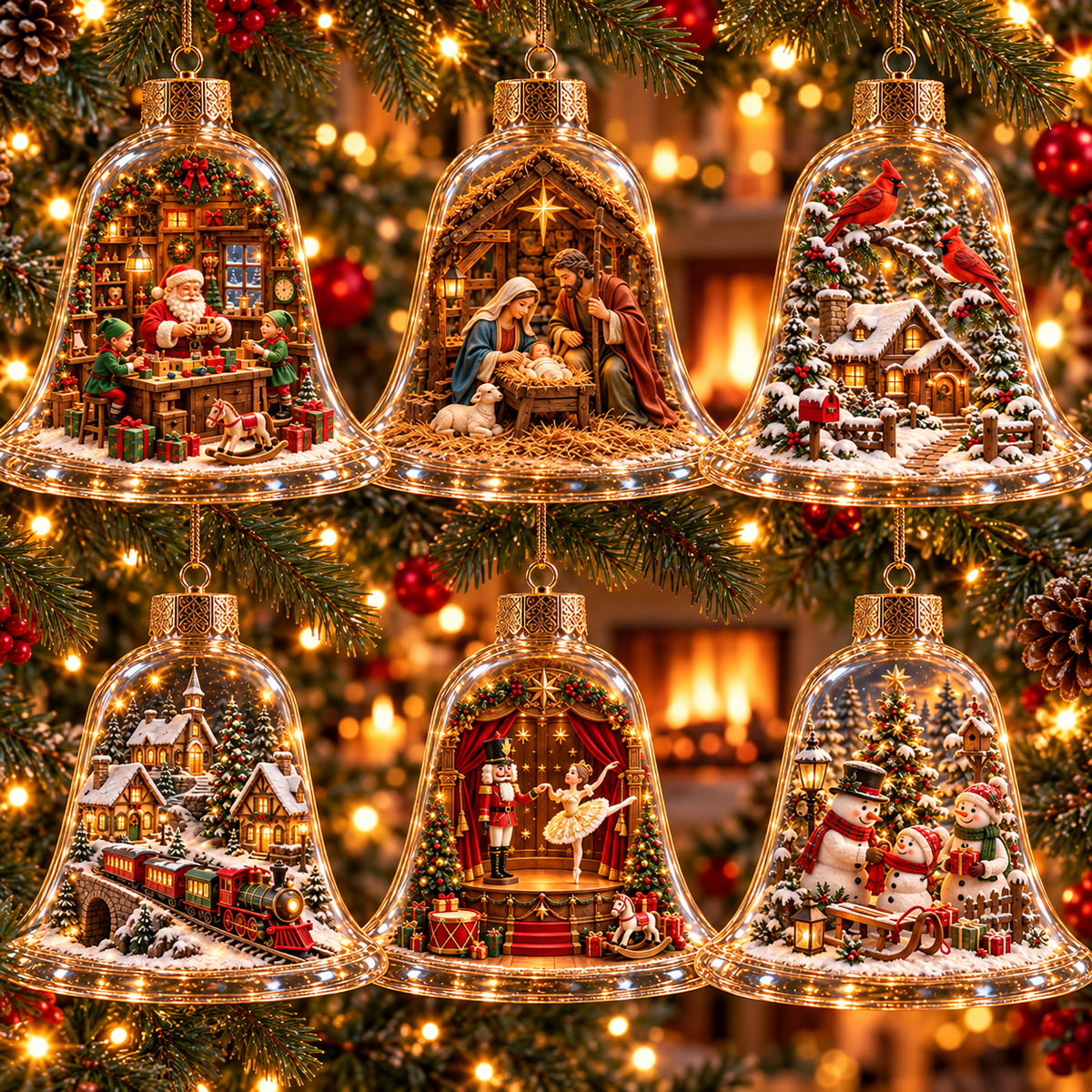 2026 Christmas Wonderland Bell Ornaments - image 10