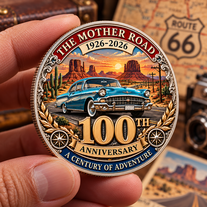 🇺🇸 Route 66 100th Anniversary Commemorative Challenge Coin