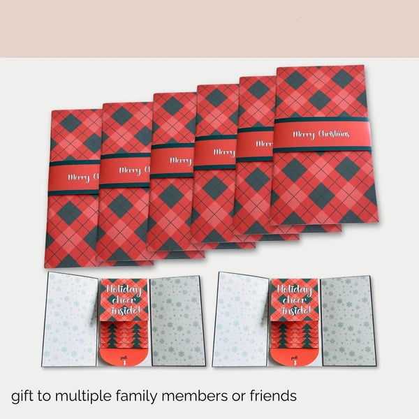 2026 New🎅🎁 Waterfall Christmas Gift Card Booklet 💳✨