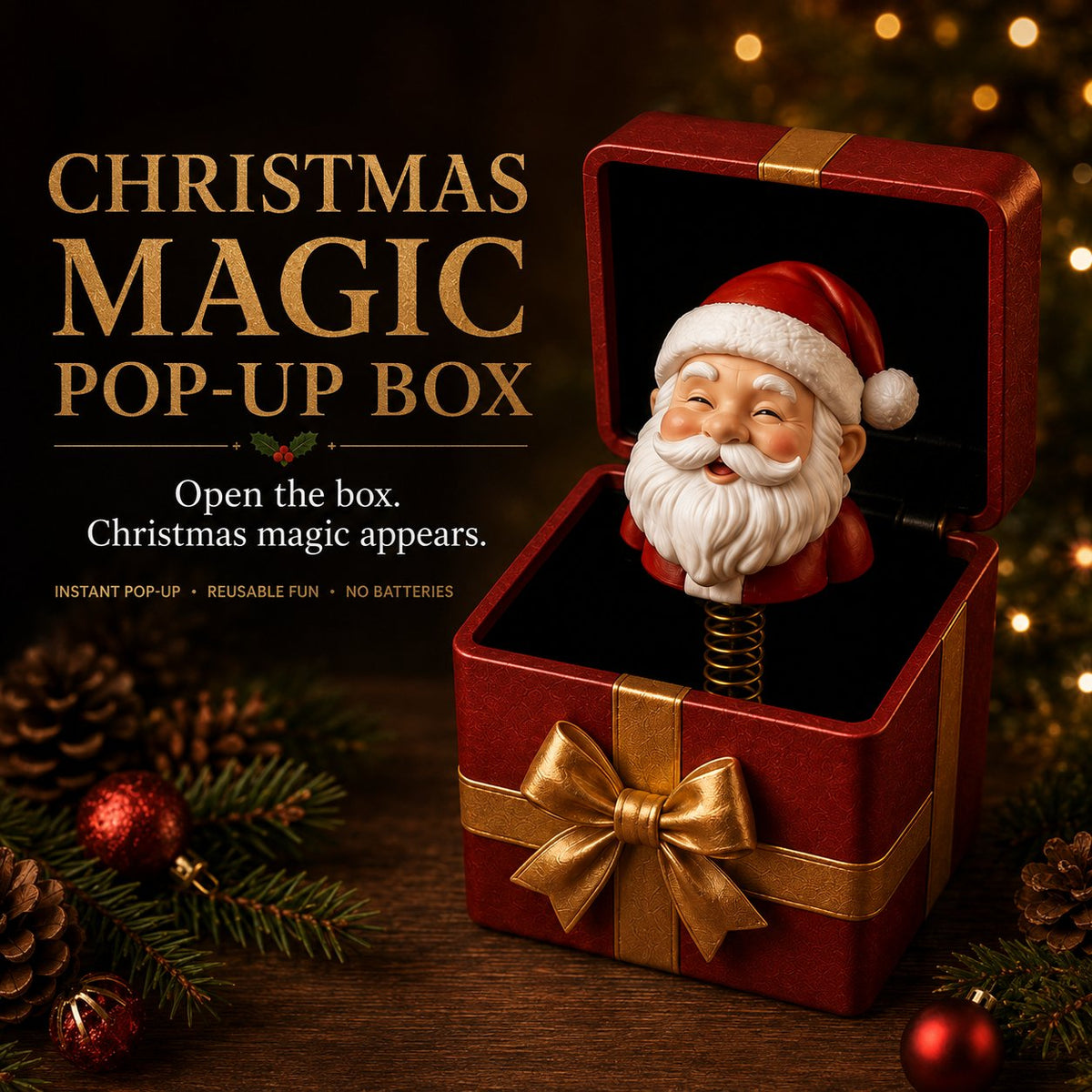 🎁 Caja de regalo sorpresa mágica de Navidad 🎄