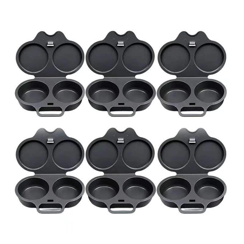 🍳 BUY 1 GET 1 FREE! ✨ Dual Cavity Microwave Egg Poacher – Quick Oil-Free Cooking, Food-Grade PP & Versatile Kitchen Essential 💫