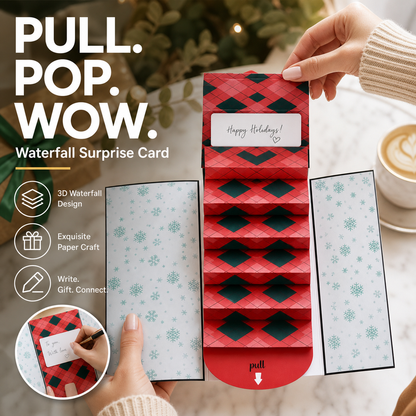 Creative Christmas Waterfall Gift Card Booklet