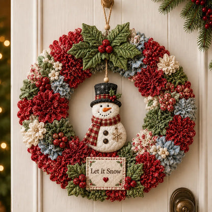 🎄 Christmas 3D Fabric Poke Wreath DIY Kit ✨