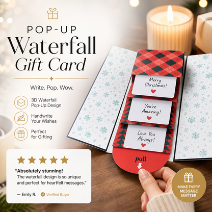 Creative Christmas Waterfall Gift Card Booklet