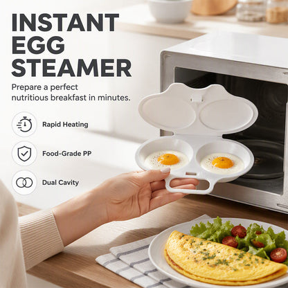 🥚Microwave Egg Poacher with Lid & Handle