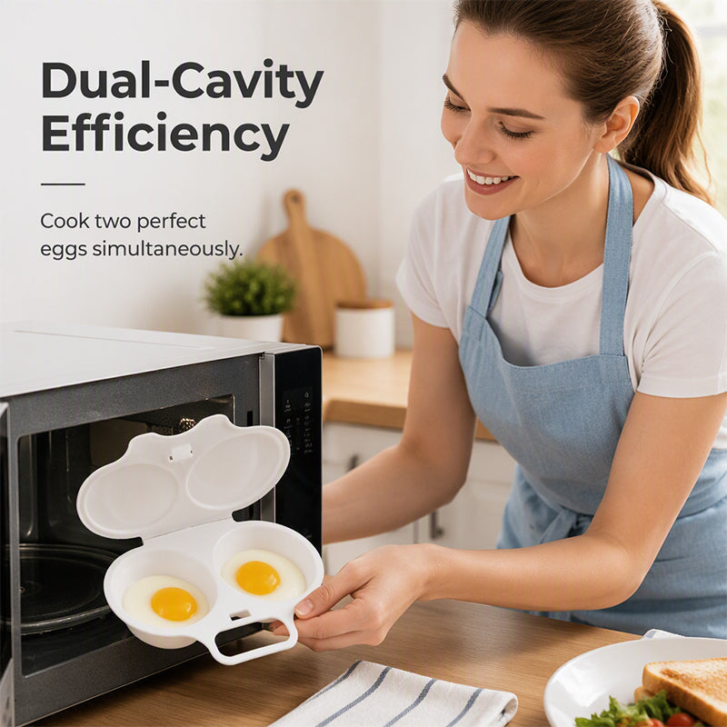 🥚Microwave Egg Poacher with Lid & Handle