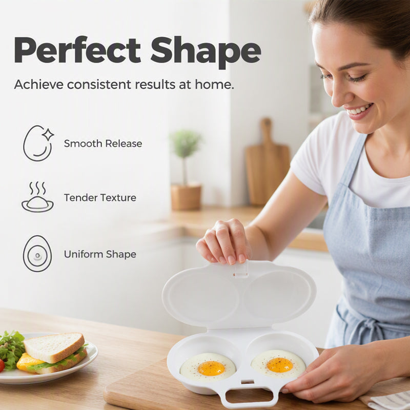 🥚Microwave Egg Poacher with Lid & Handle