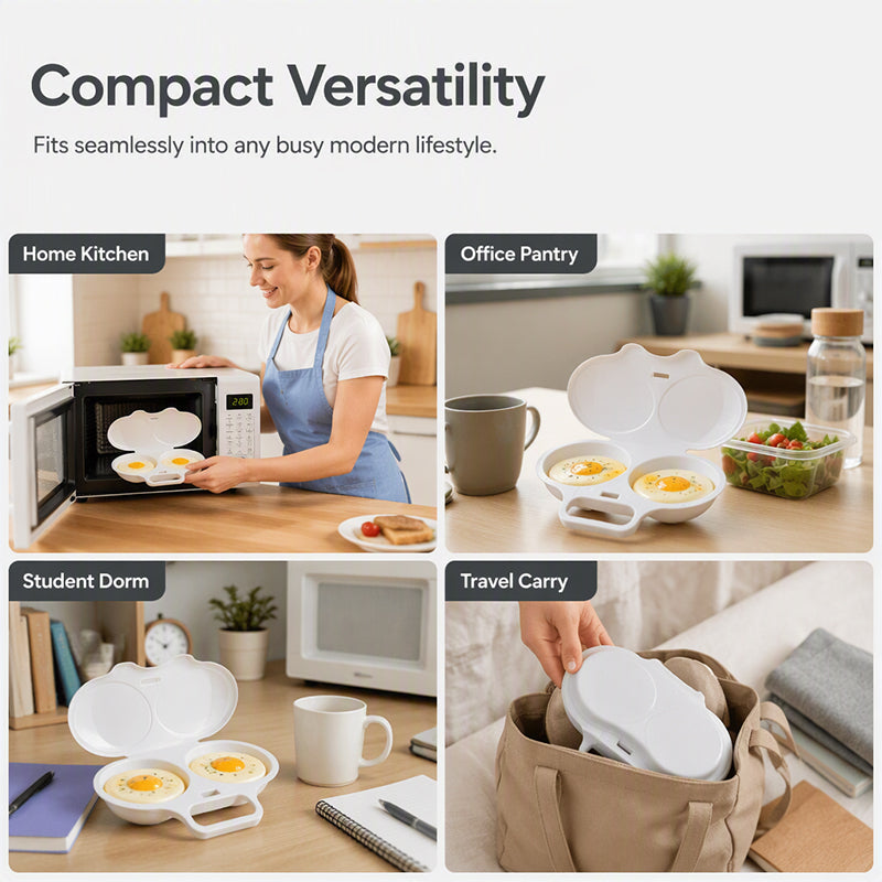 🥚Microwave Egg Poacher with Lid & Handle