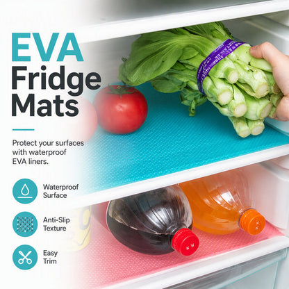 Waterproof Fridge Shelf Liners – Non-slip, easy-clean & food-safe – Keeps fridge shelves fresh & organized