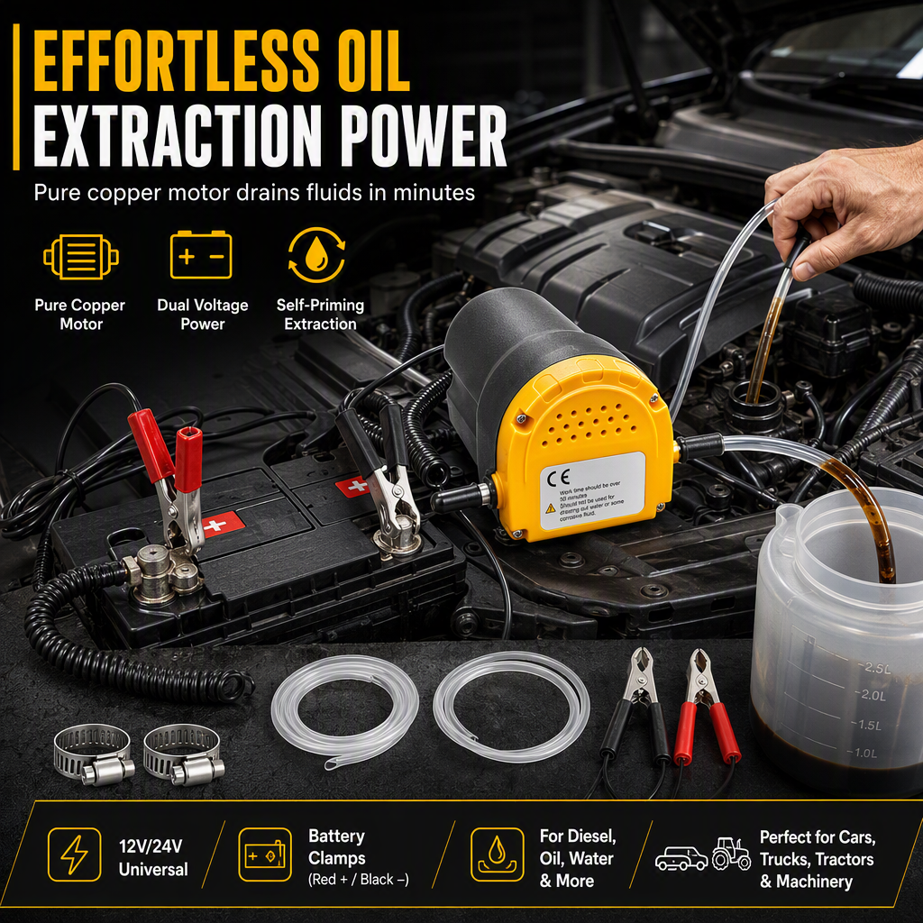 12V 24V Portable Electric Self Priming Transfer Pump Micro Diesel Oil ...